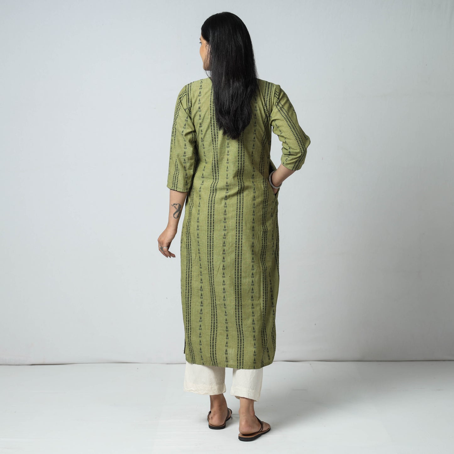 jacquard kurta