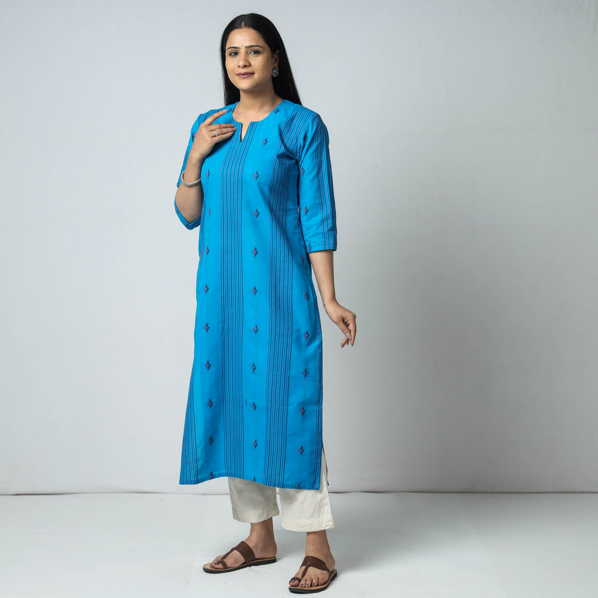 jacquard kurta