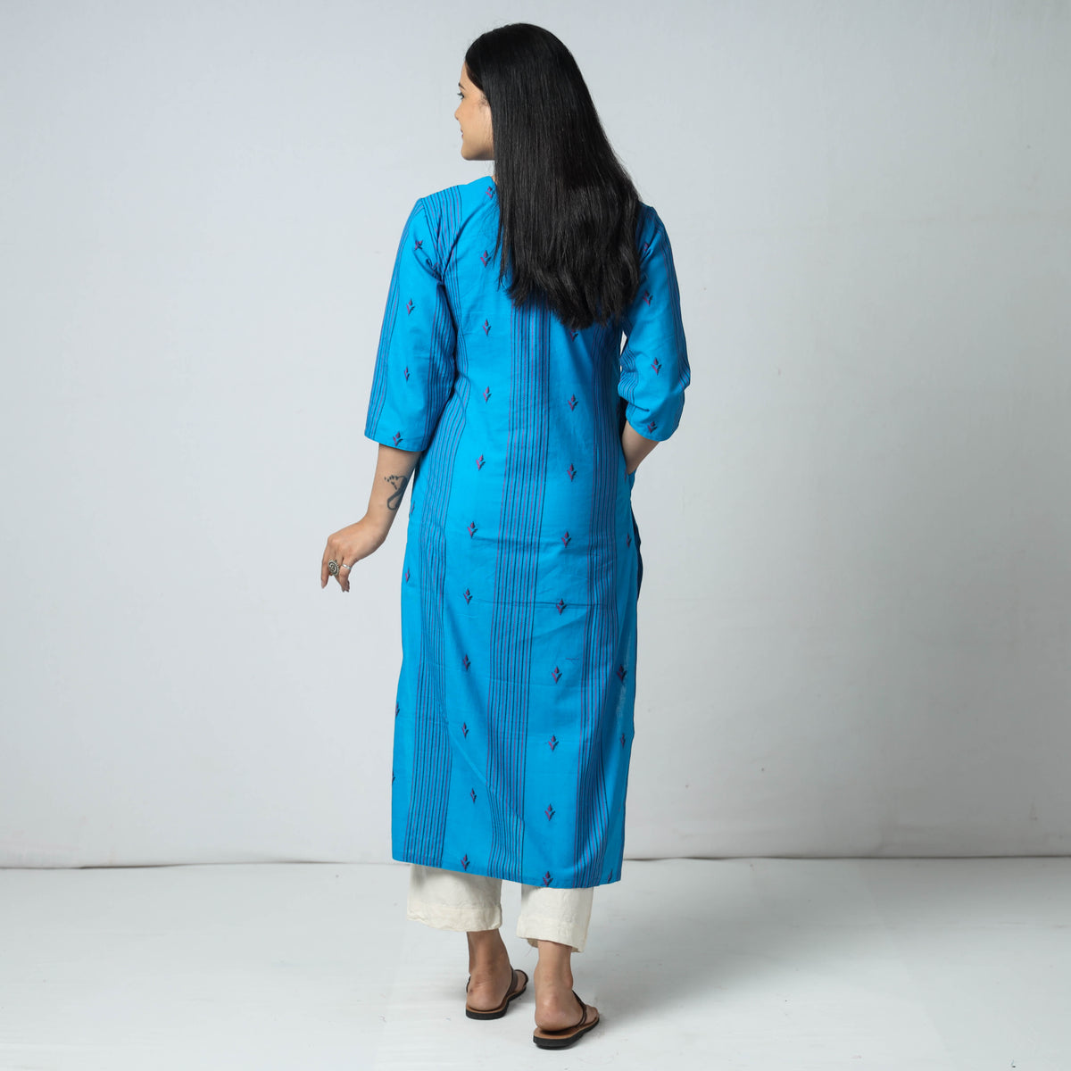 jacquard kurta