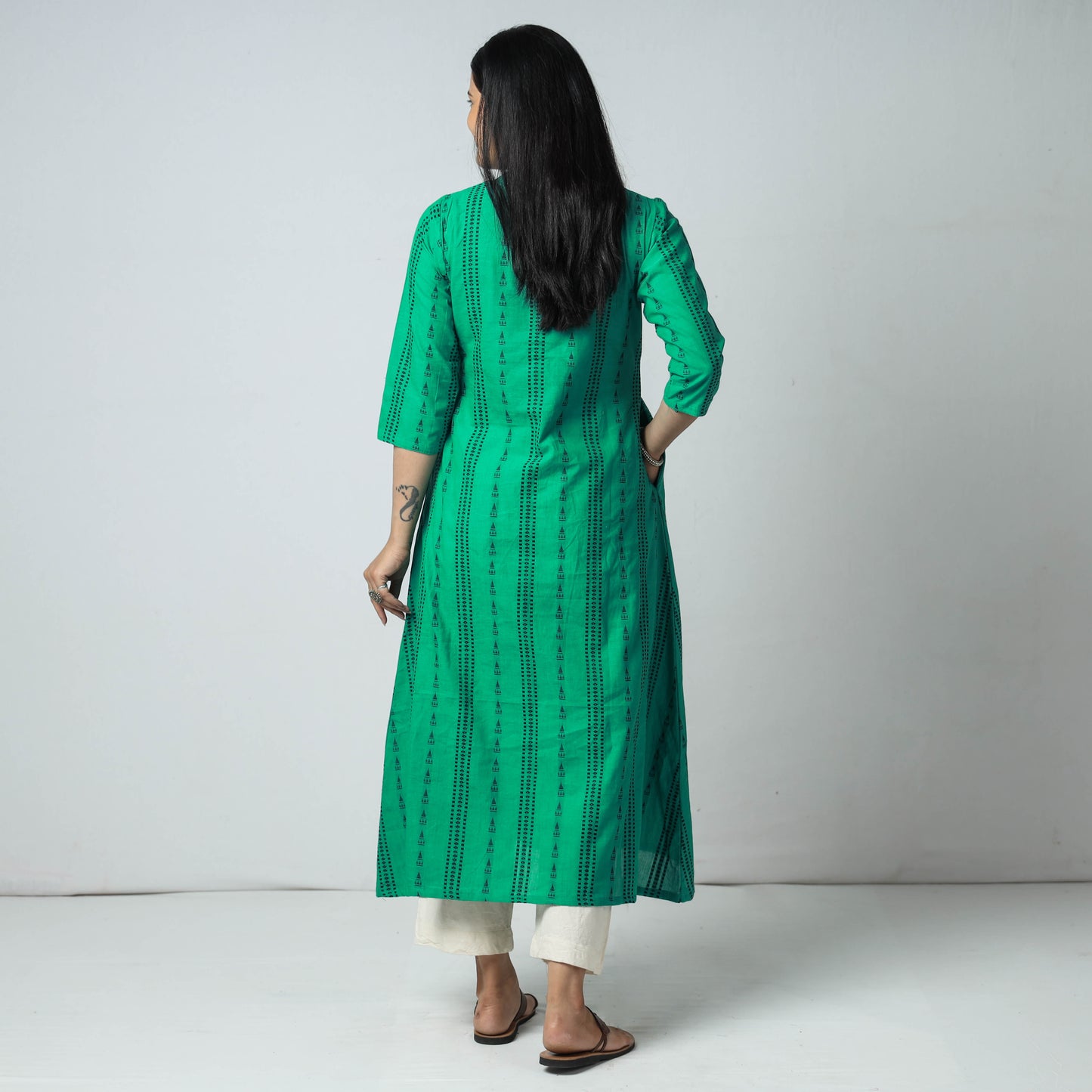 jacquard kurta