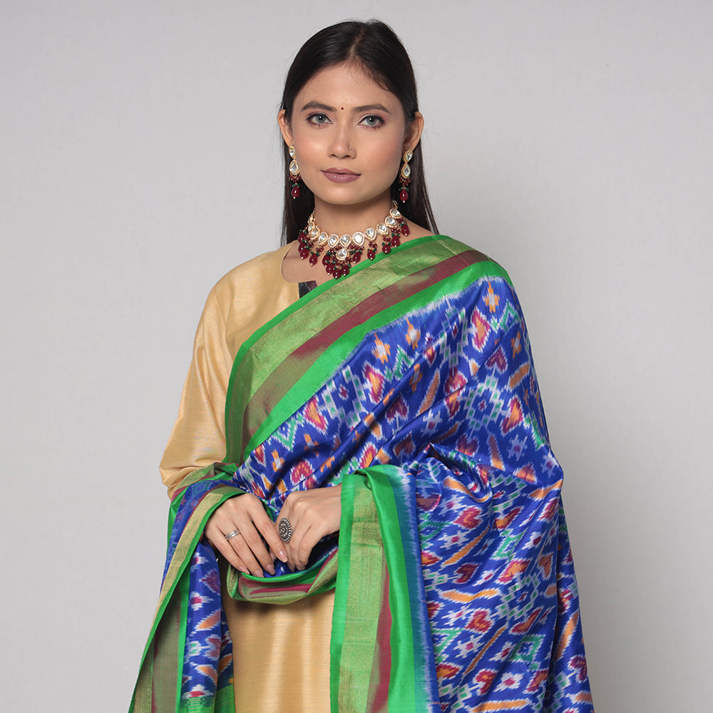 pochampally ikat silk dupatta