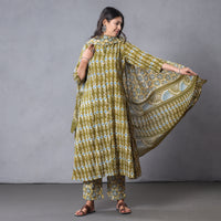 Batik Kurta with Palazzo & Dupatta Set