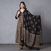 Batik Kurta with Palazzo & Dupatta Set