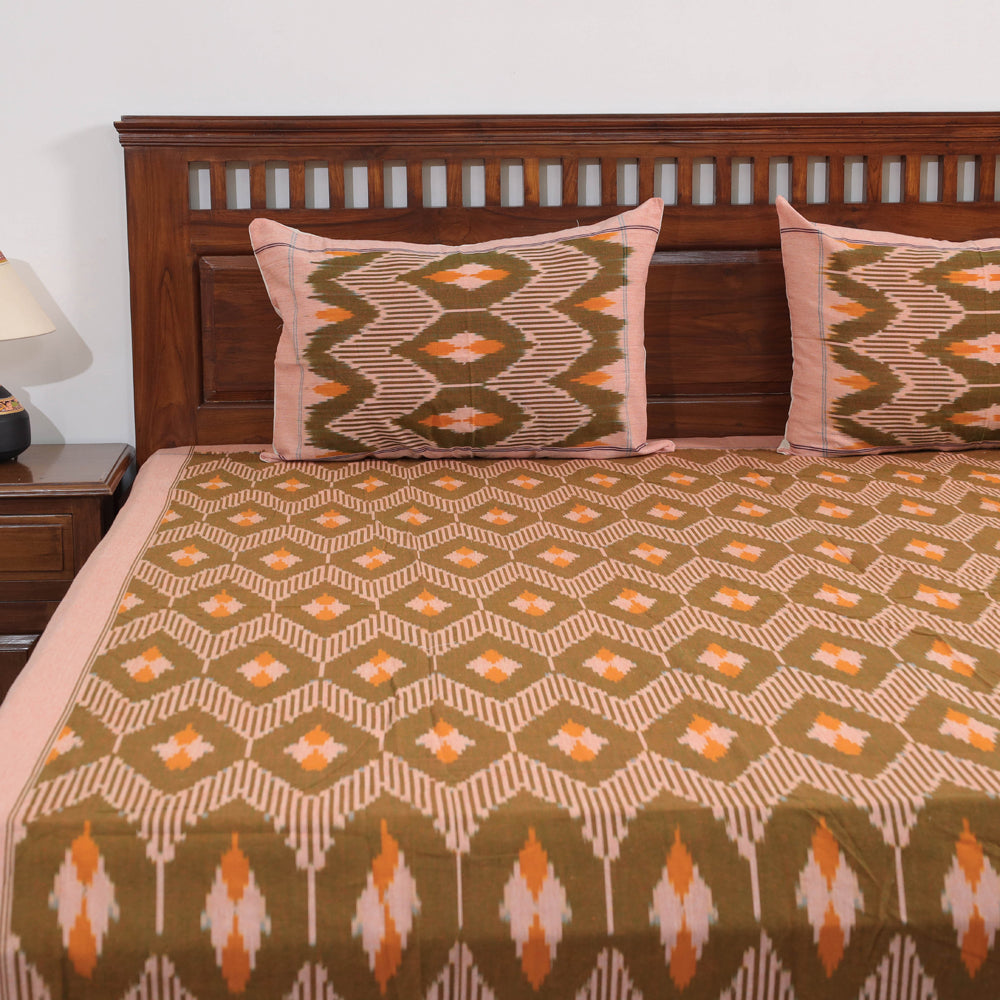 pochampally ikat double bed cover set