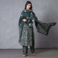 Batik Kurta with Palazzo & Dupatta Set