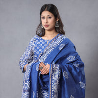 Batik Kurta with Palazzo & Dupatta Set