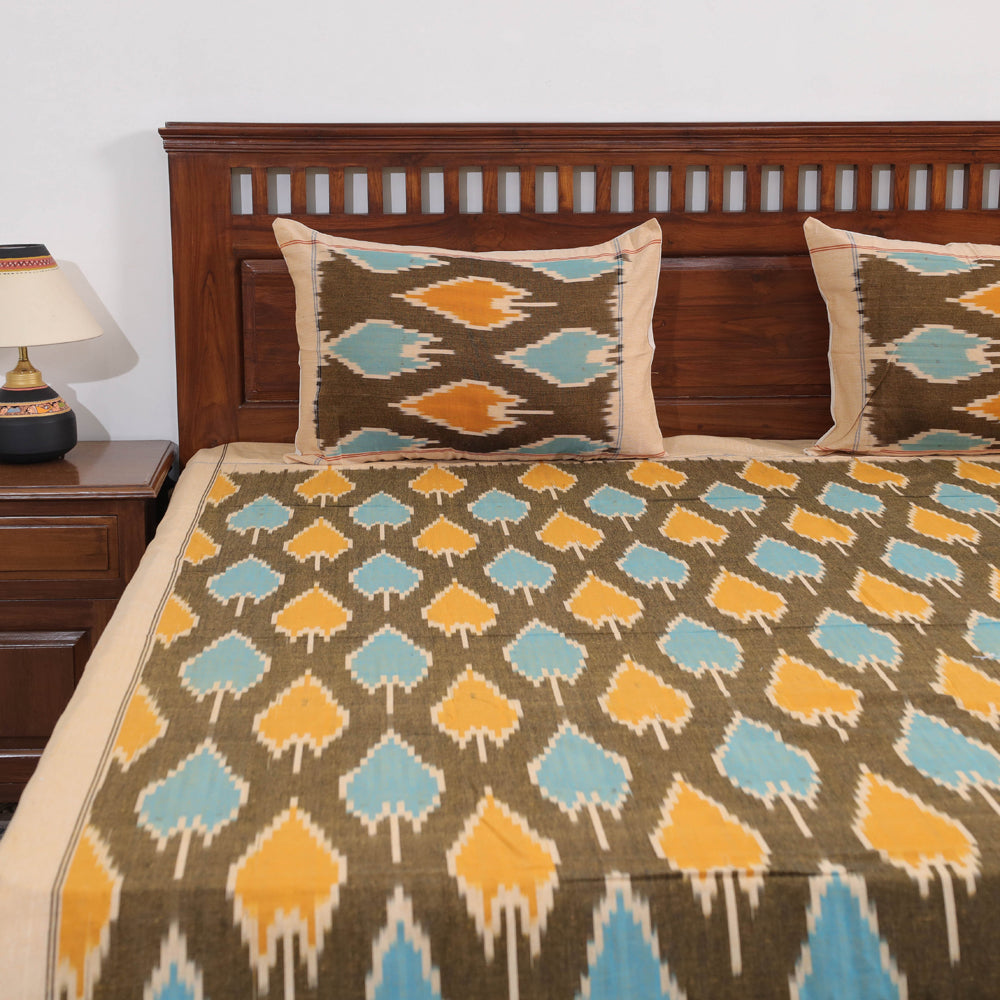 pochampally ikat double bed cover set