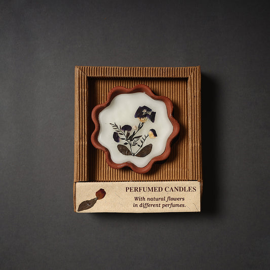 Sri Aurobindo Ashram - Clay Pot Candle Gift Set (Assorted)