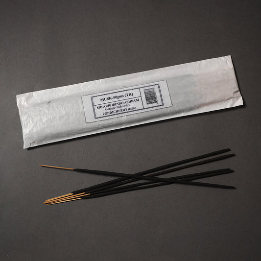 Musk - Sri Aurobindo Ashram Natural Incense Sticks (50 gm)