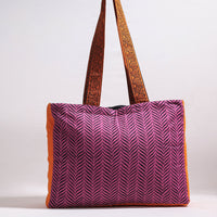 kanth block print shoulder bag