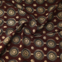 Brown - Kalamkari Block Printed Cotton Fabric