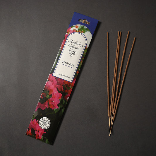 Geranium - Sri Aurobindo Ashram Natural Incense Sticks