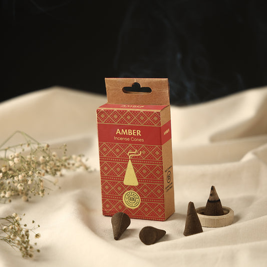 Amber - Sri Aurobindo Ashram Natural Incense Cones