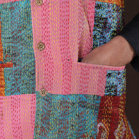 patchwork nehru jacket