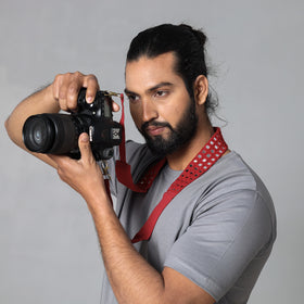  Mirror Work Kutchi Embroidery Fabric Camera Belt 