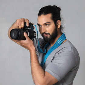  Mirror Work Kutchi Embroidery Fabric Camera Belt 