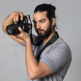  Mirror Work Kutchi Embroidery Fabric Camera Belt 