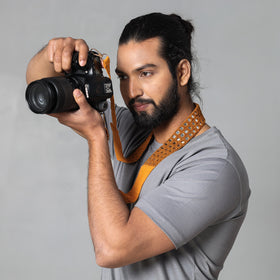  Mirror Work Kutchi Embroidery Fabric Camera Belt 