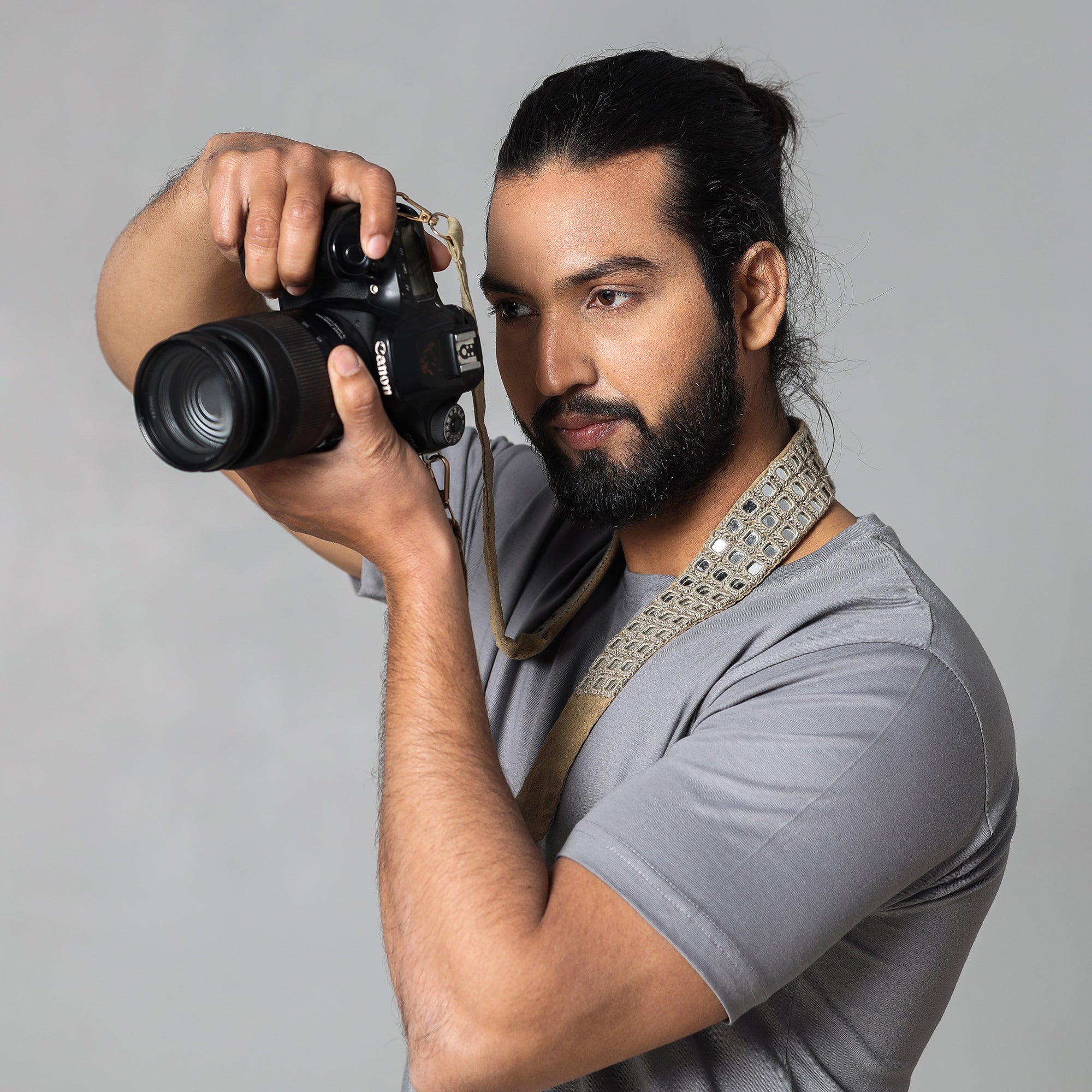  Mirror Work Kutch Embroidery Fabric Camera Belt 