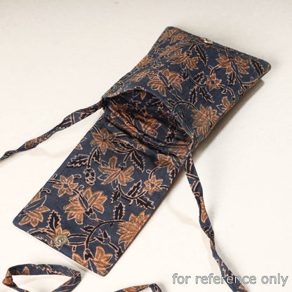 Brown - Kutch Ahir Embroidery Ajrakh Cotton Sling Bag