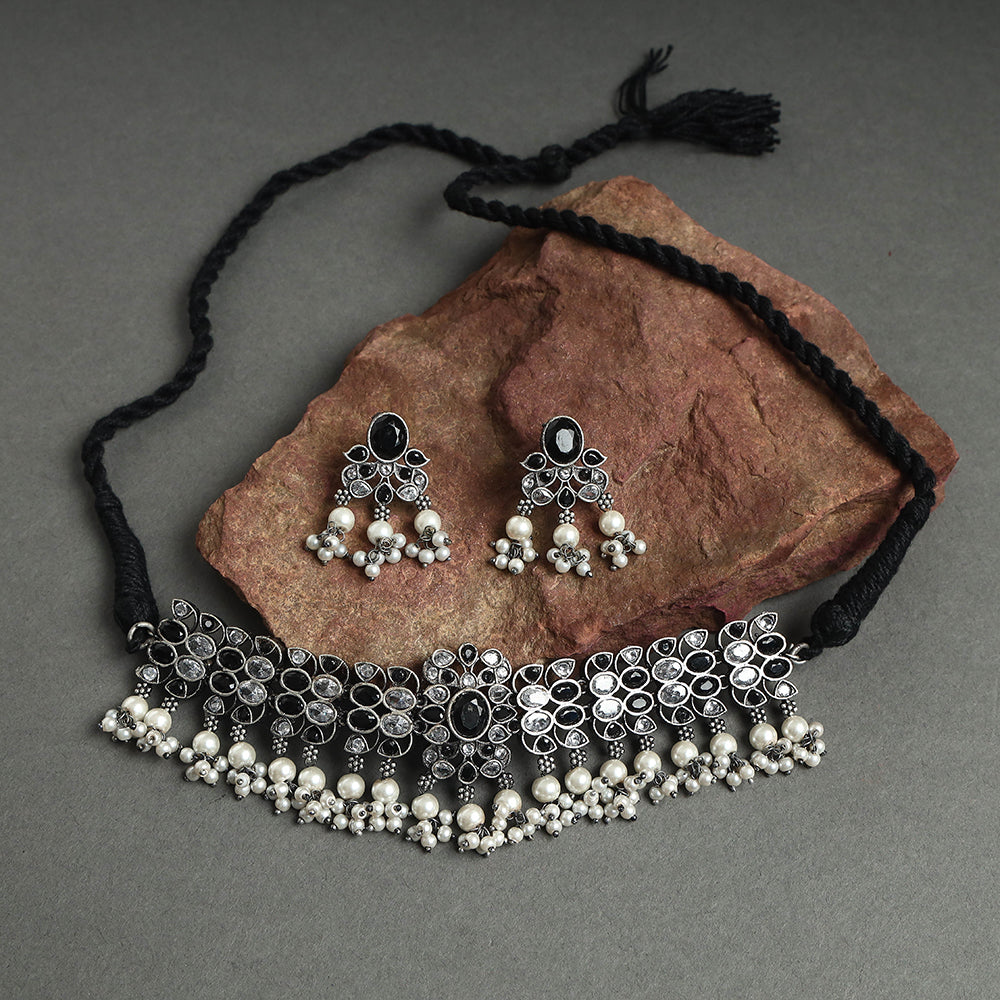 oxidised necklace Set