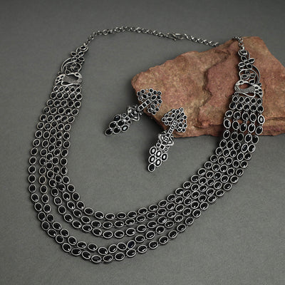 oxidised necklace Set