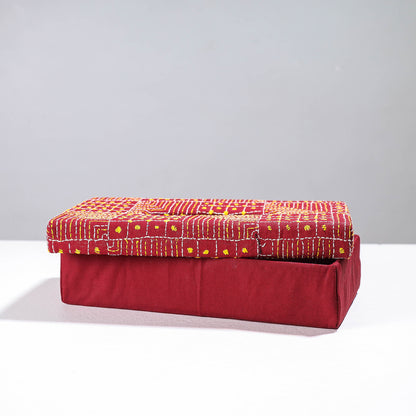 Handcrafted Bengal Kantha Work Tissue Box