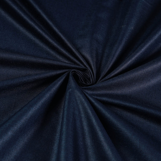 Prussian Blue Vidarbha Tussar Muga Silk Handloom Fabric