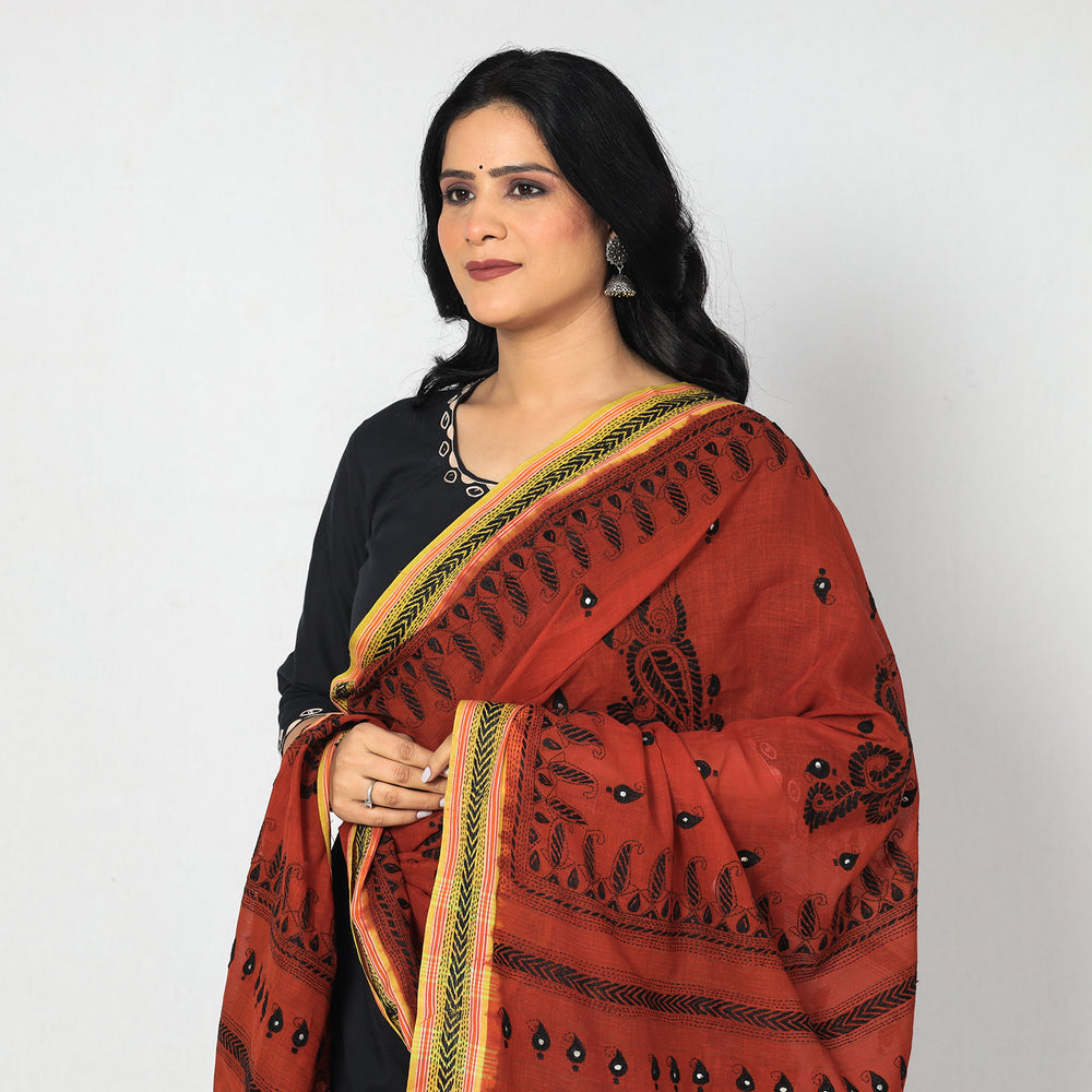 Kantha Embroidery Dupatta 