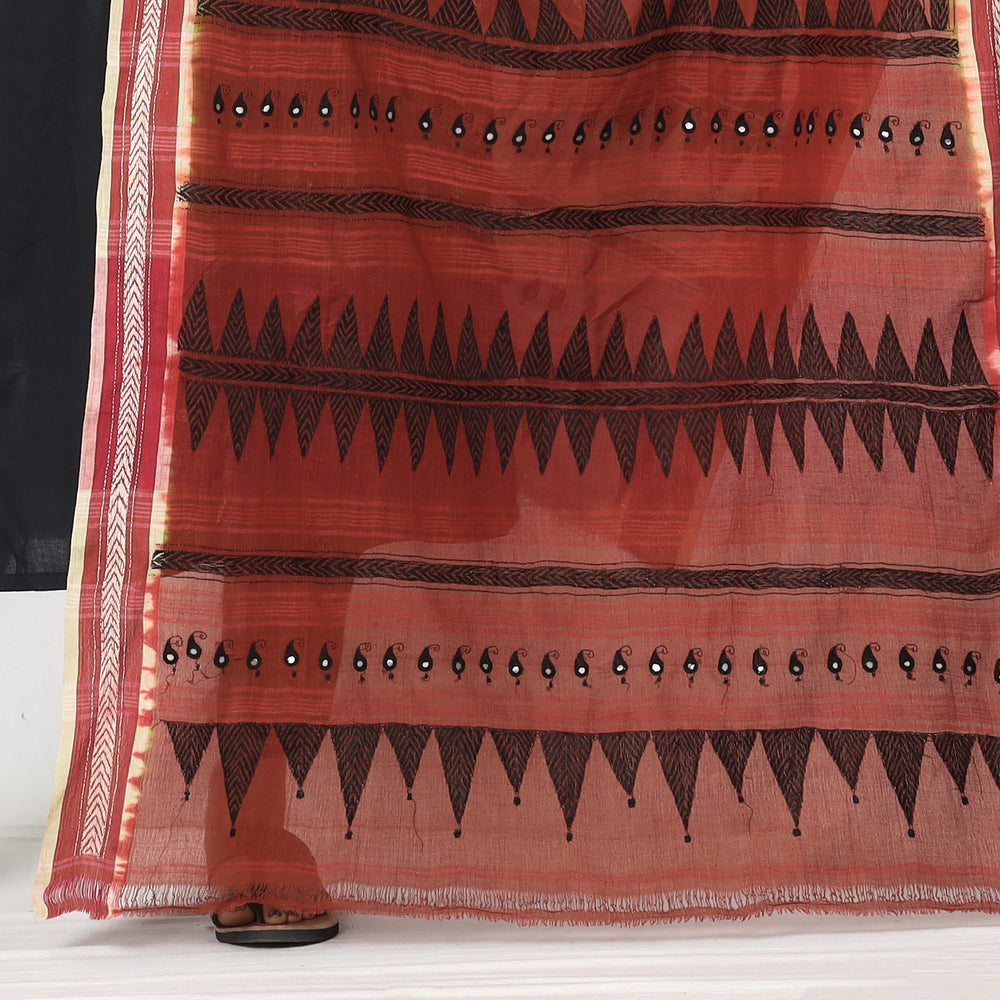 Kantha Embroidery Dupatta 