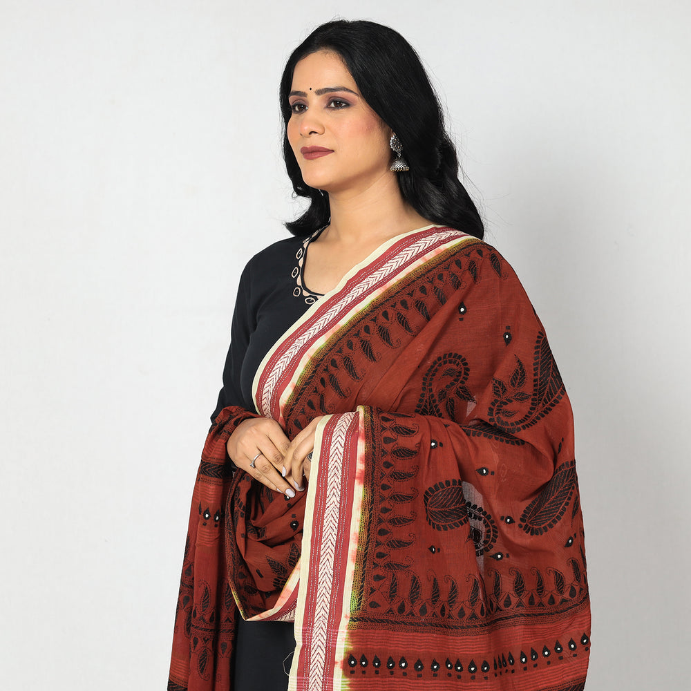 Kantha Embroidery Dupatta 