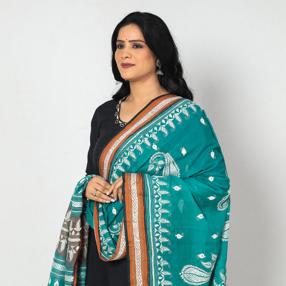 Kantha Embroidery Dupatta 