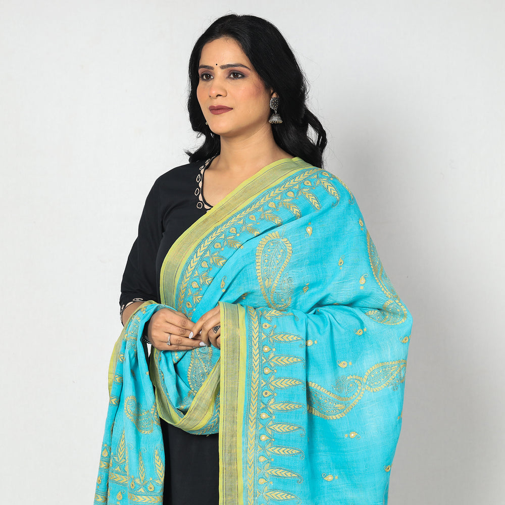 Kantha Embroidery Dupatta 