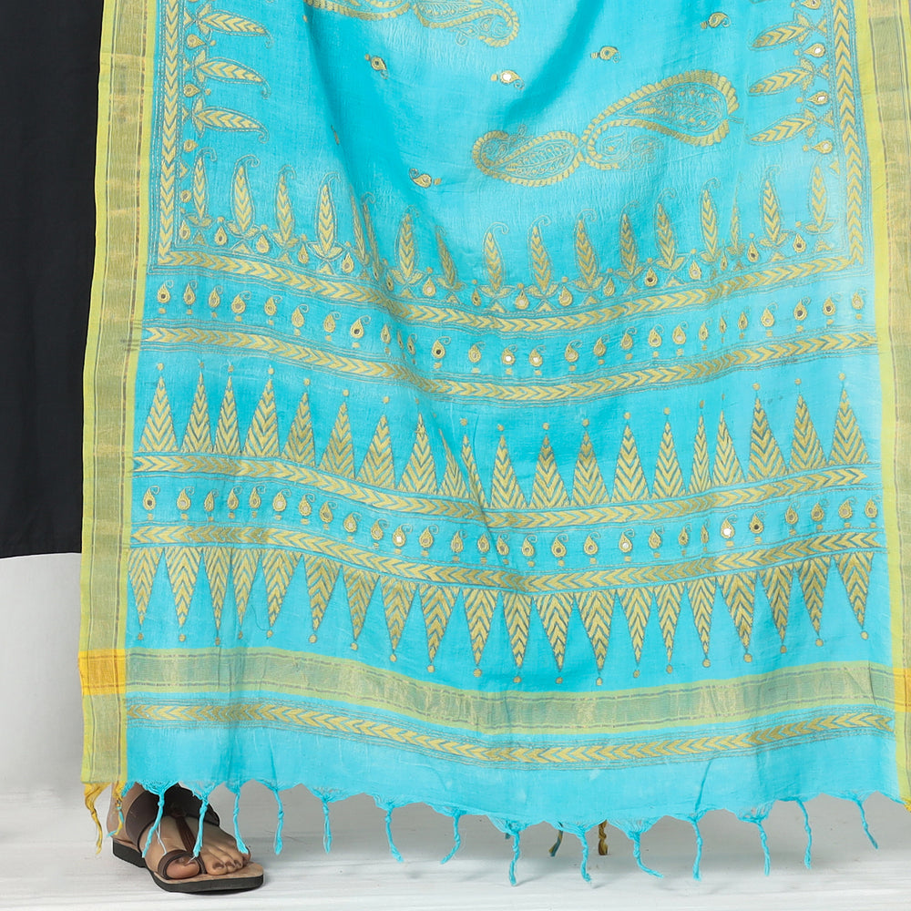 Kantha Embroidery Dupatta 