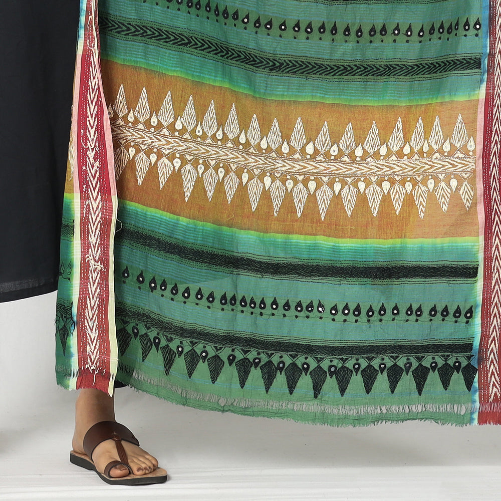 Kantha Embroidery Dupatta 