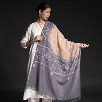 bandhani woolen shawl 