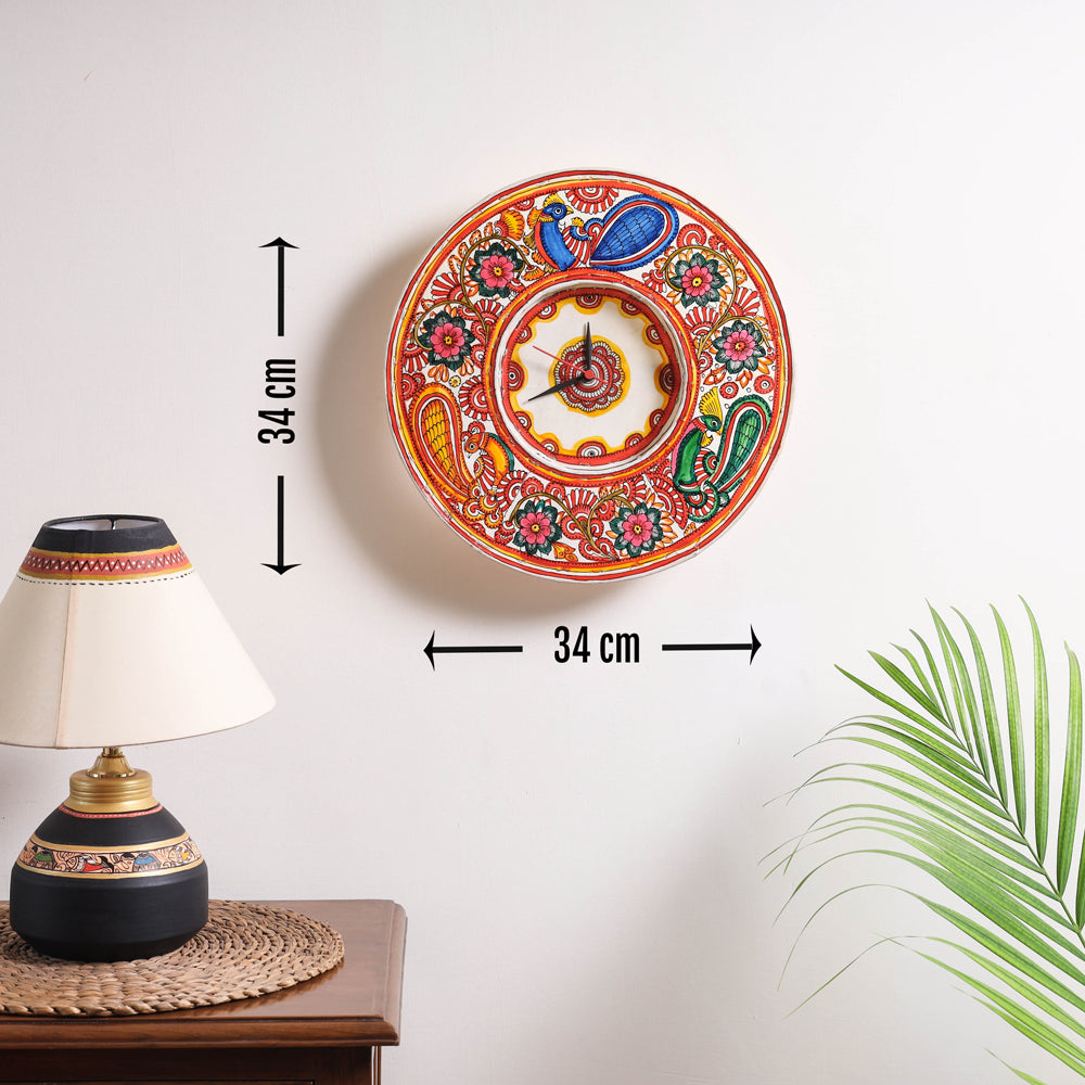 handpainted wall clock