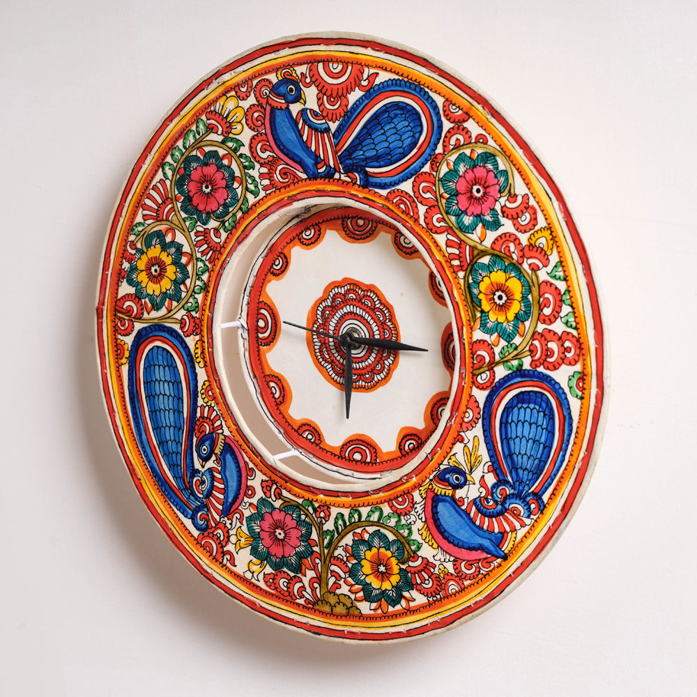 handpainted wall clock