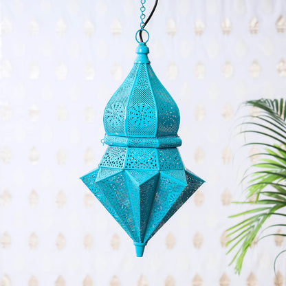Decorative Handmade Hanging Iron Electric Lantern / Lamp