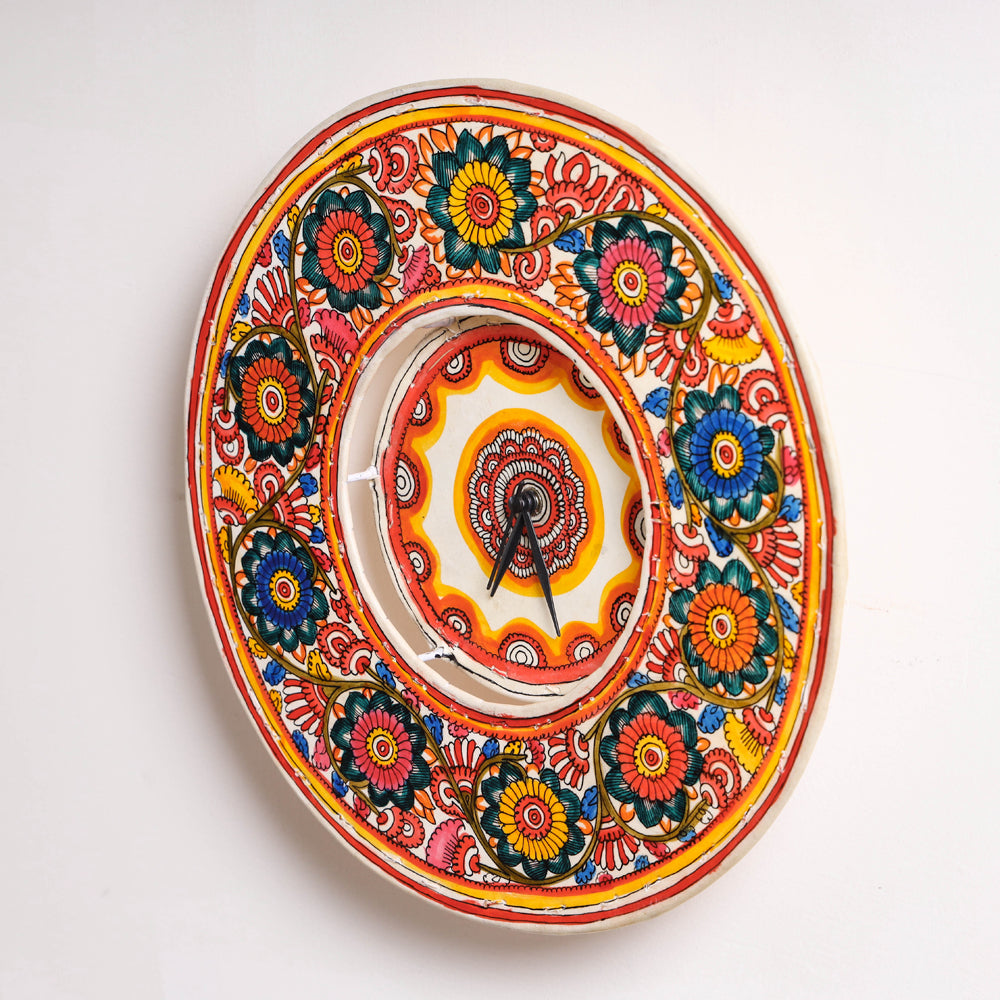 handpainted wall clock