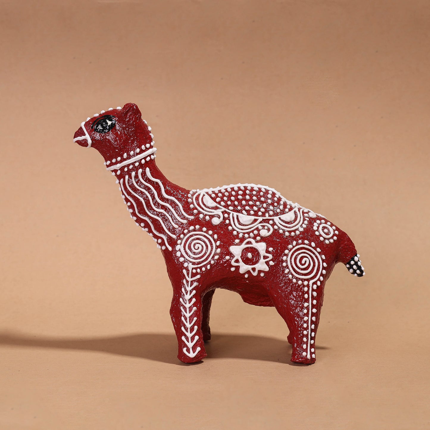 hand painted paper mache camel 