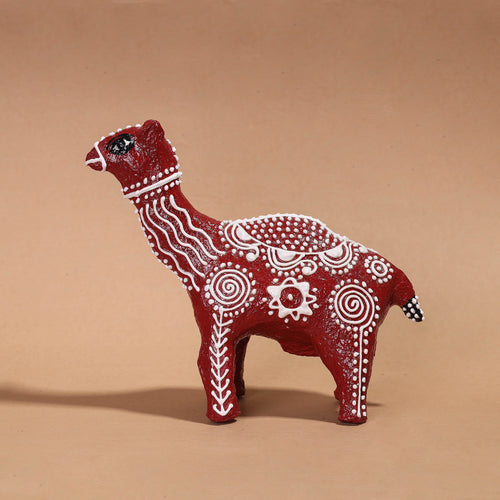 hand painted paper mache camel 