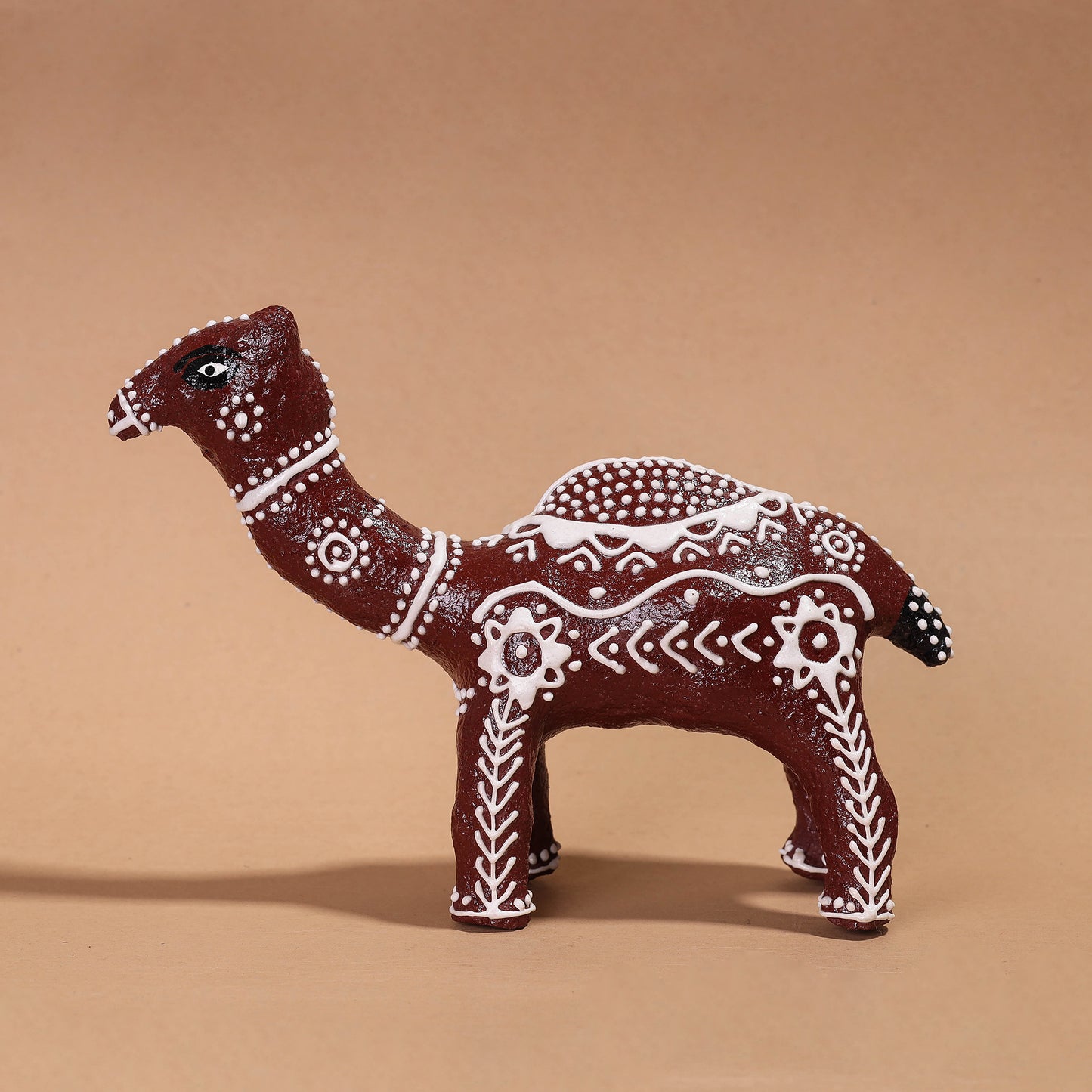 hand painted paper mache camel