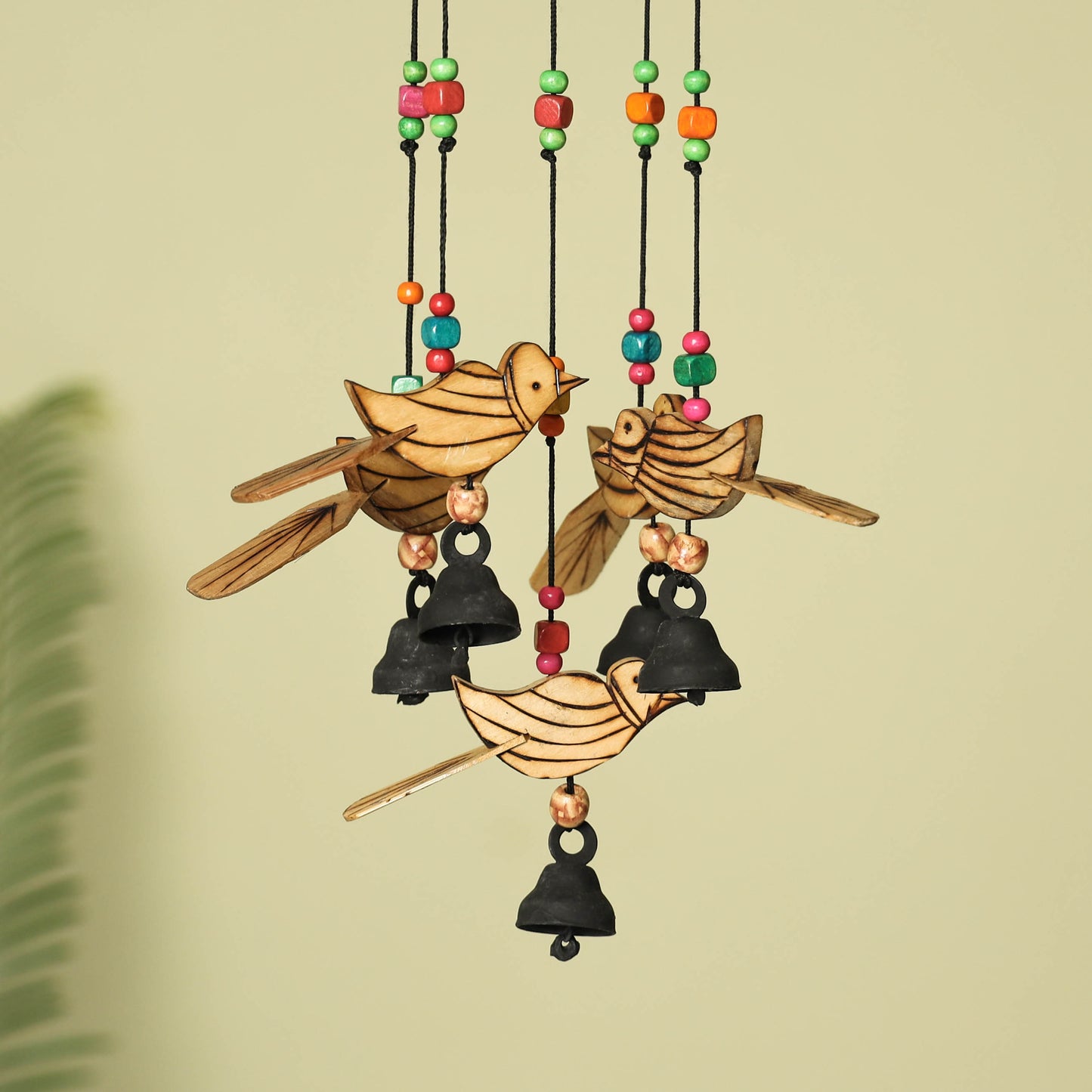 Bird - Handcarved Khamhar Wood Jhoomar / Hanging