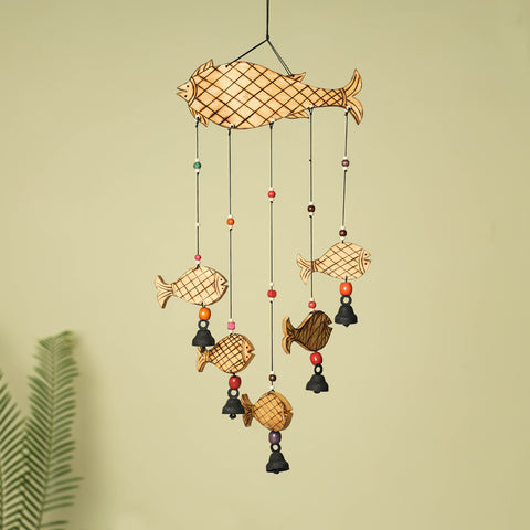  Handcarved Khamhar Wood Jhoomar / Hanging 