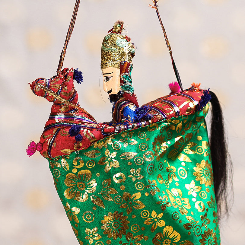  Ghodi Sawar - Rajasthani Handmade Hanging / Kathputli 
