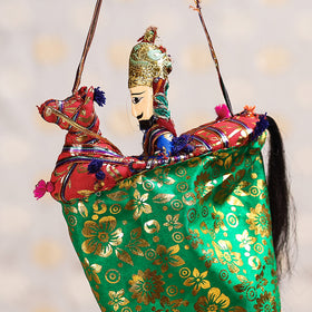  Ghodi Sawar - Rajasthani Handmade Hanging / Kathputli 