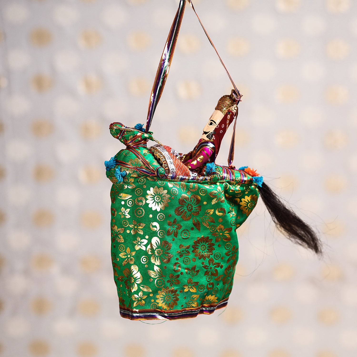  Ghodi Sawar - Rajasthani Handmade Hanging / Kathputli 