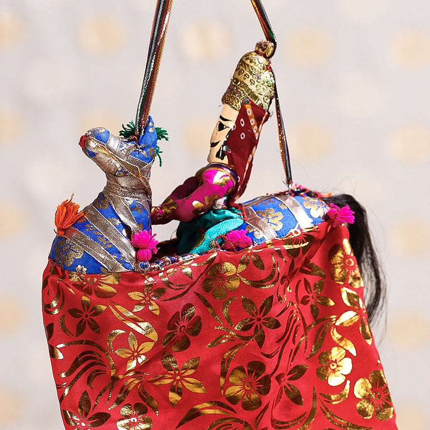  Ghodi Sawar - Rajasthani Handmade Hanging / Kathputli 