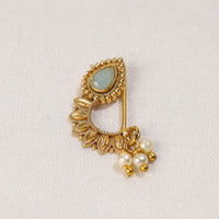 oxidised gold nose pin